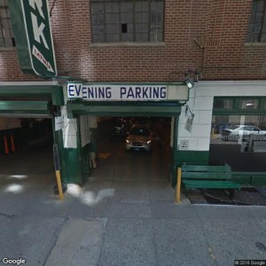 Street view of the parking garage